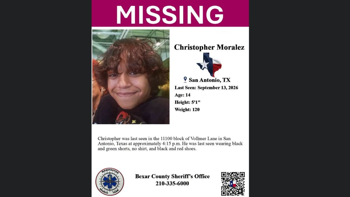 Christopher Moralez missing